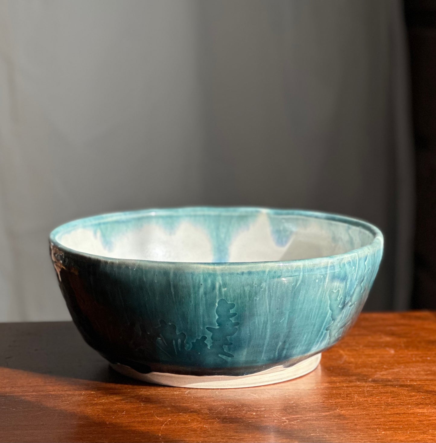 Serving Bowl Blue Eucalyptus Field Fruit Bowl A19