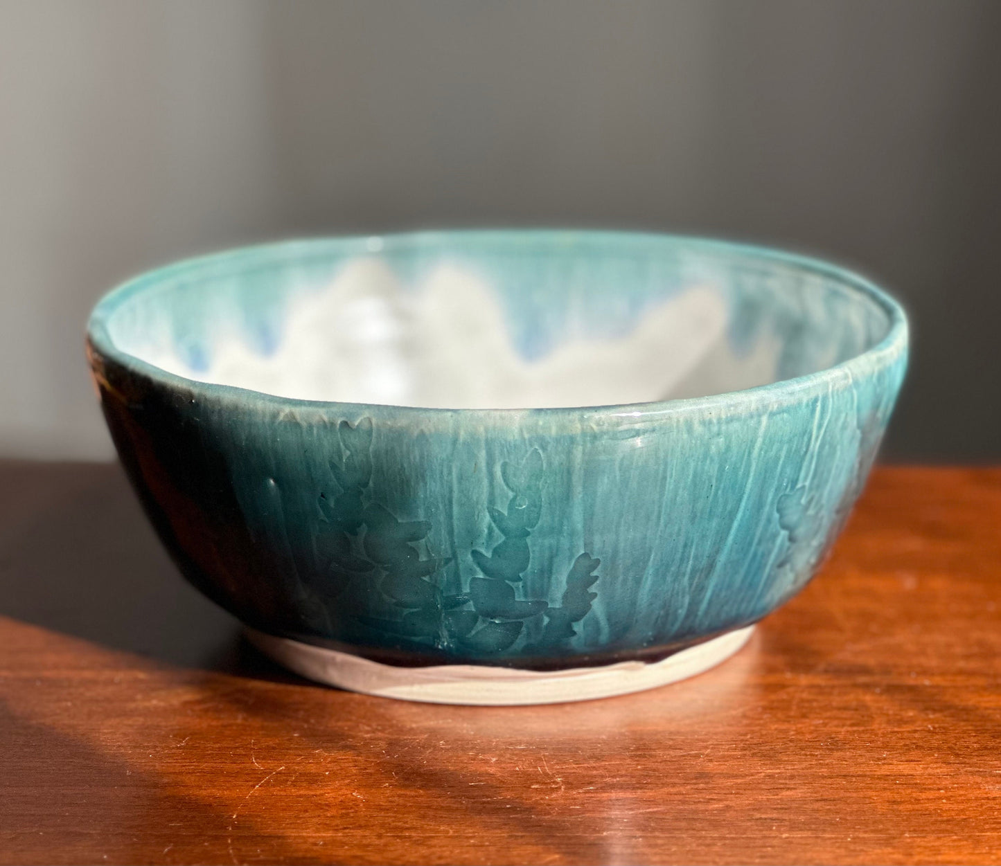 Serving Bowl Blue Eucalyptus Field Fruit Bowl A19