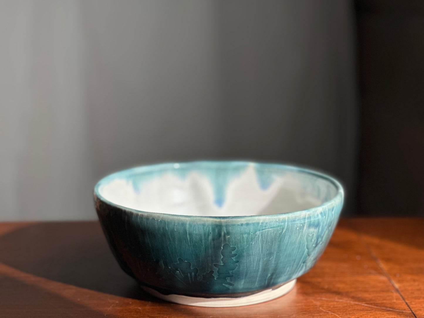 Serving Bowl Blue Eucalyptus Field Fruit Bowl A19