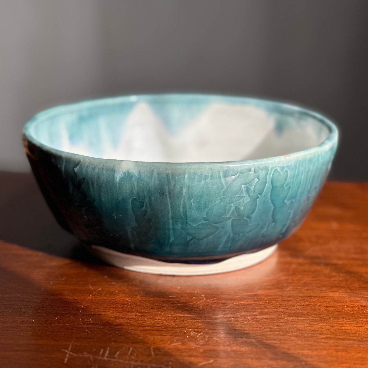 Serving Bowl Blue Eucalyptus Field Fruit Bowl A19