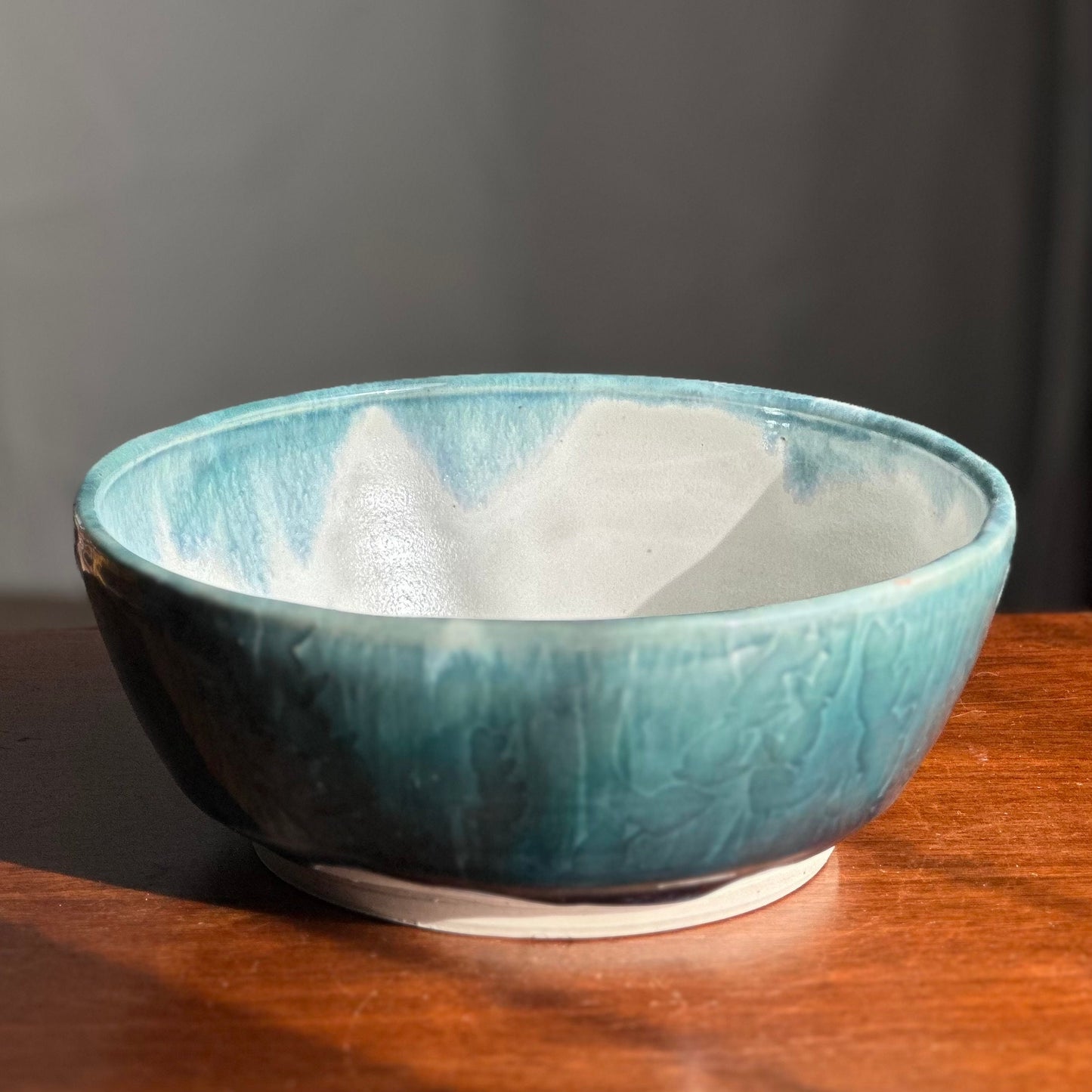 Serving Bowl Blue Eucalyptus Field Fruit Bowl A19