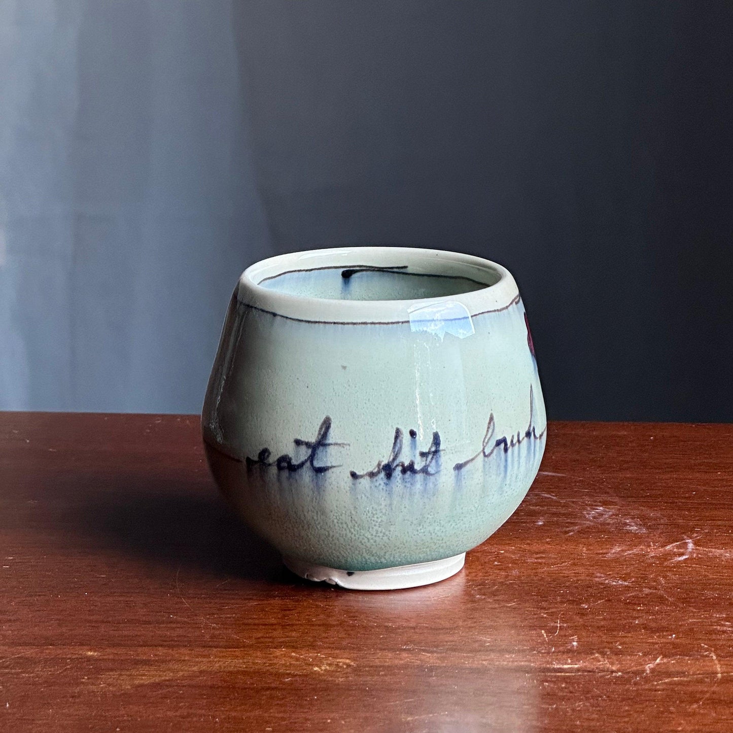 Ceramic Cup Mug Handleless Mug Teacup Wine Glass Swear Word Cup Teacup Yunomi A82