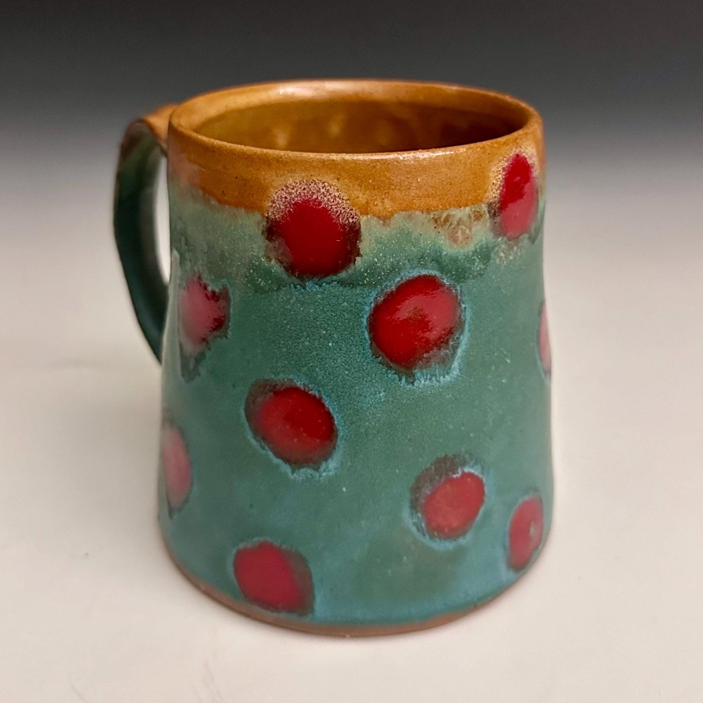 Large Pottery Mug Polka Dot Mug 26