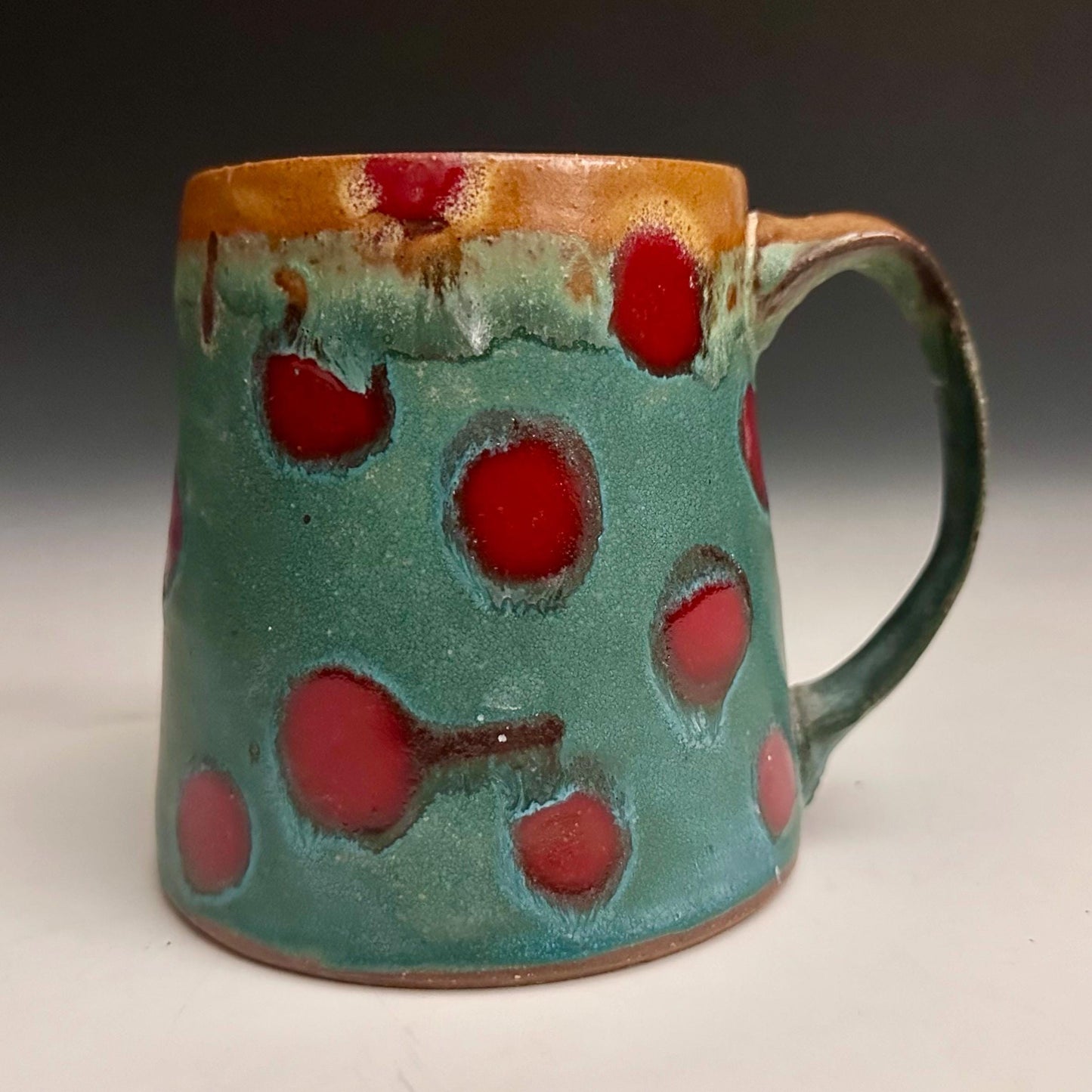 Large Pottery Mug Polka Dot Mug 26