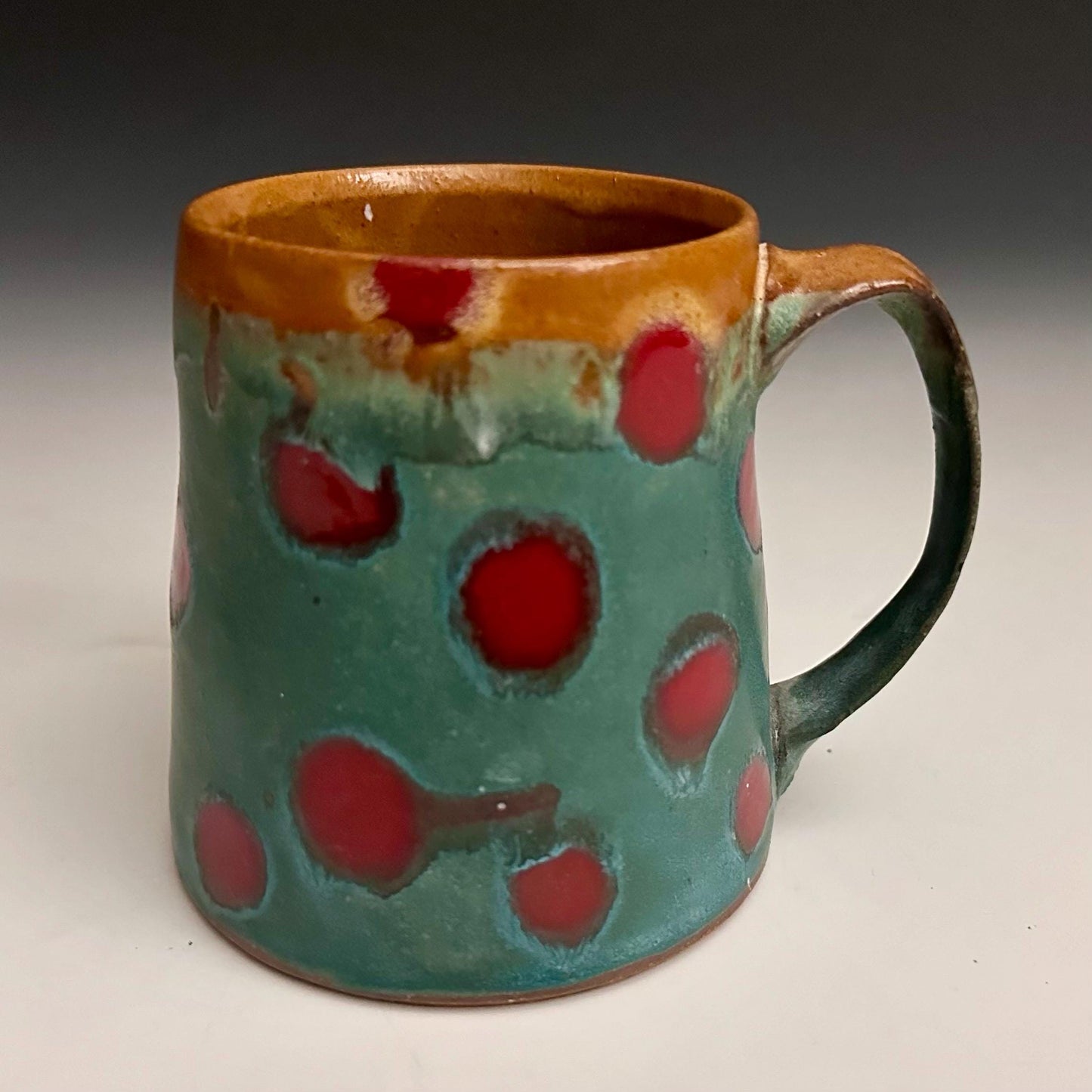Large Pottery Mug Polka Dot Mug 26
