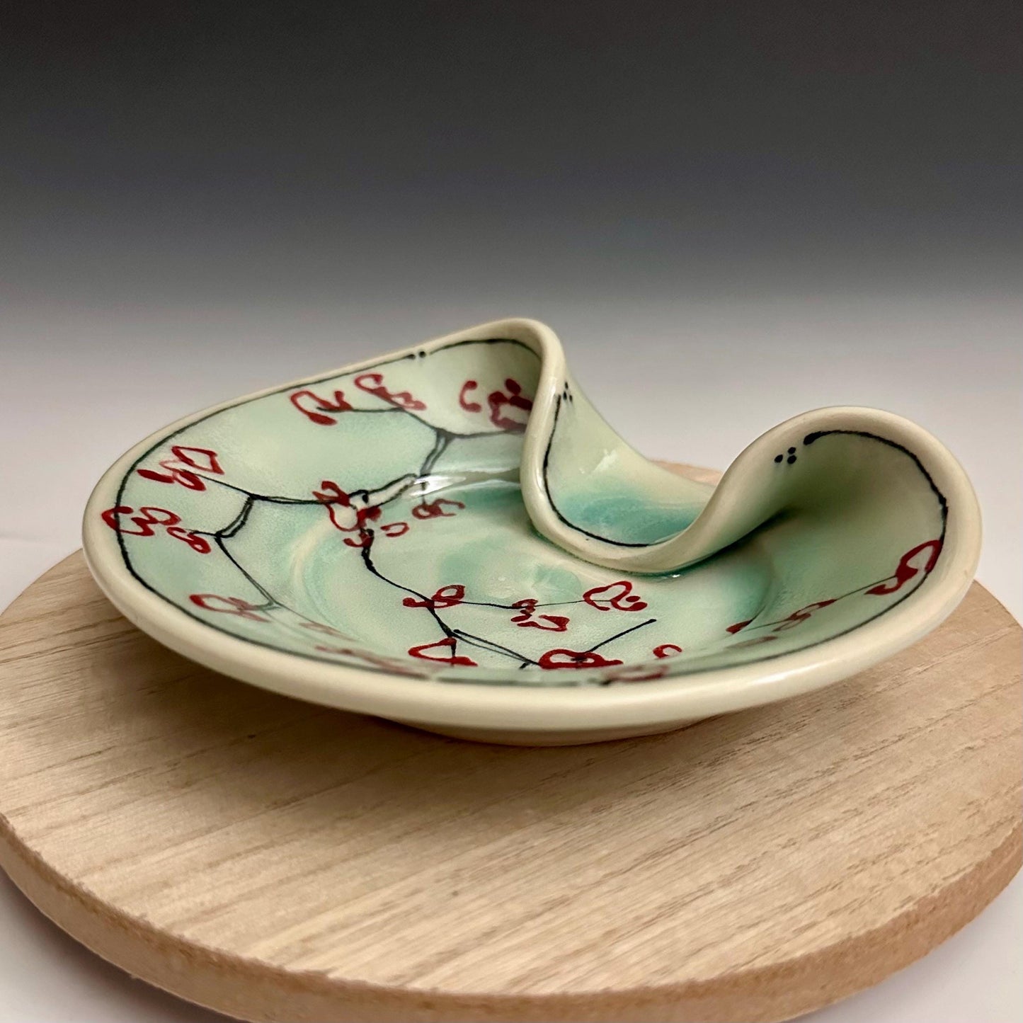 Stovetop Spoon Rest Ladel Rest Utensil Holder Cherry Blossom Illustration Oct013