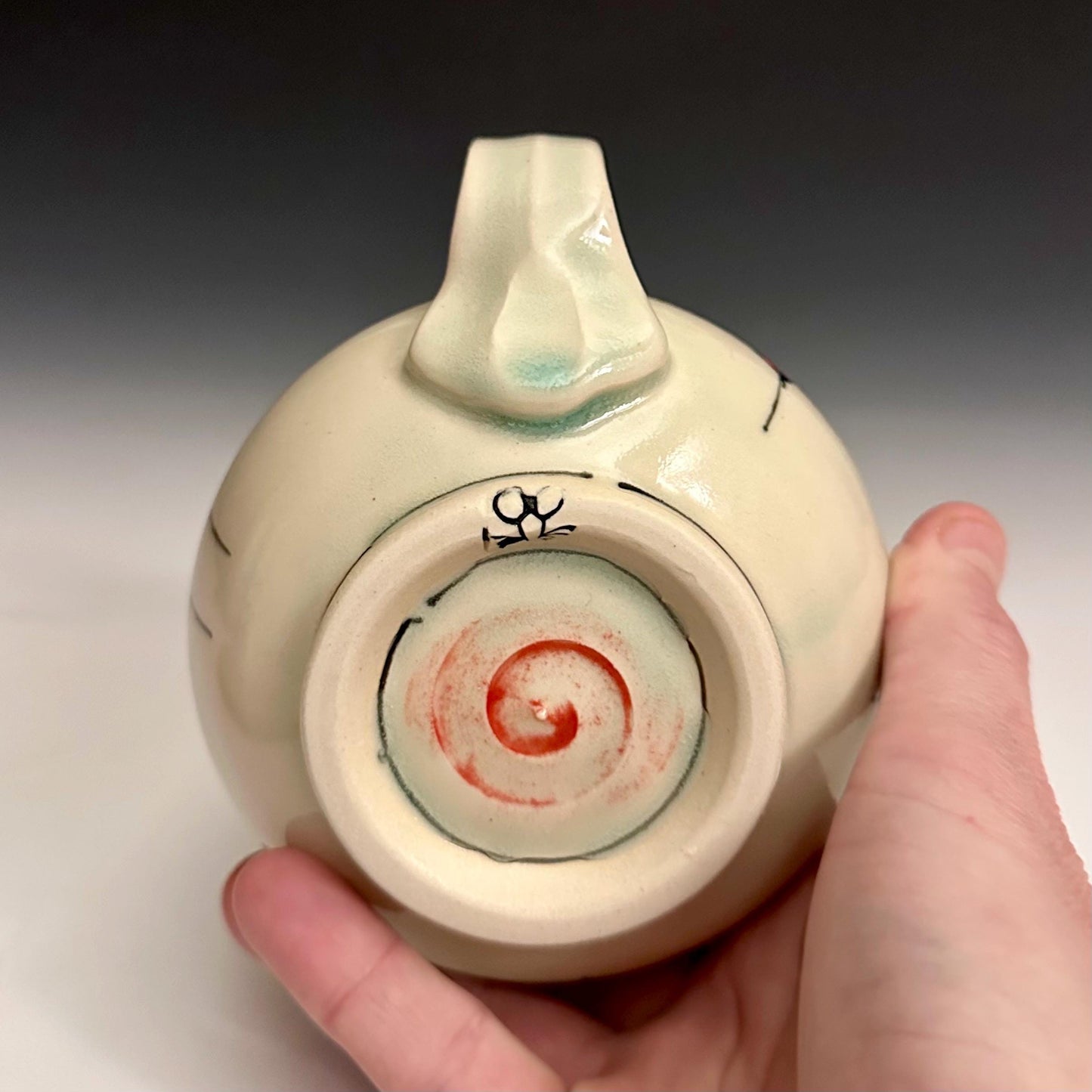 Pottery Mug Coffee Cup “love loudly” Stoneware Mug Handmade Pottery Bird on a Wire F2530