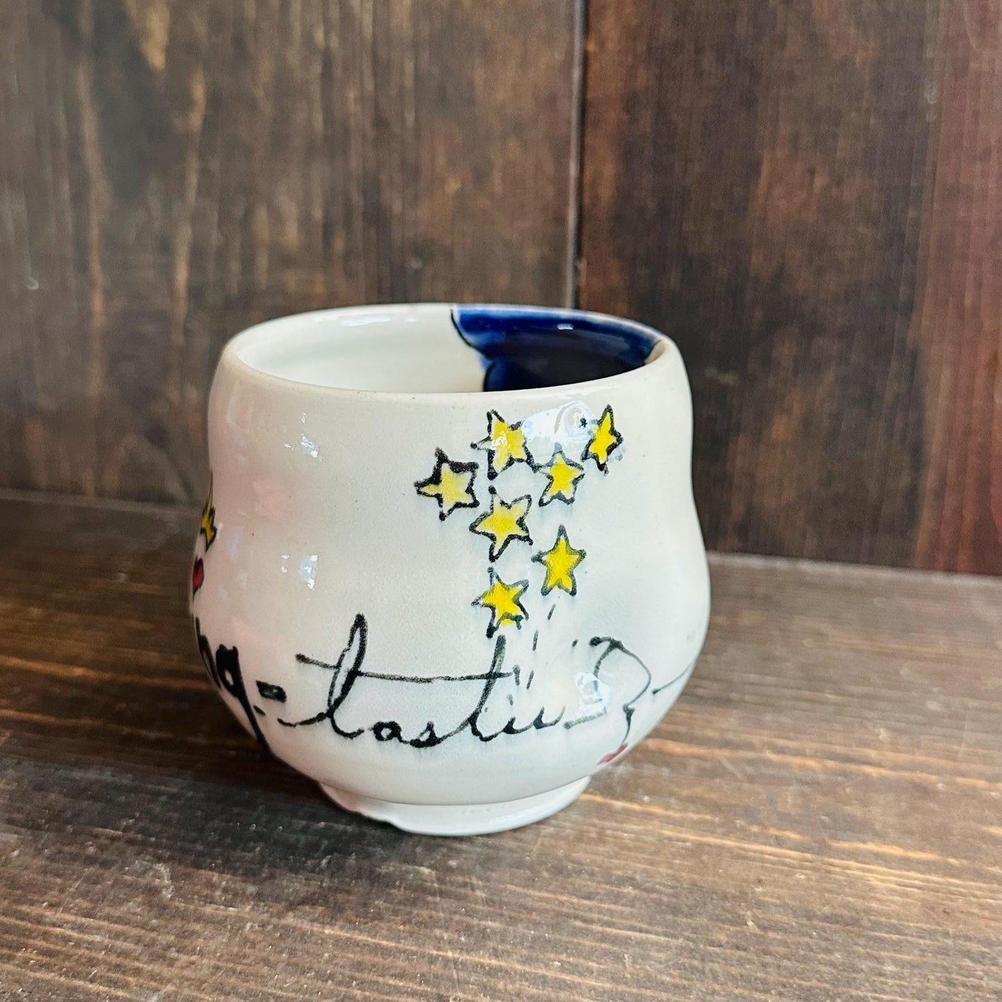 Handmade Mug Handleless Rainbow Yunomi Fantastic M2542