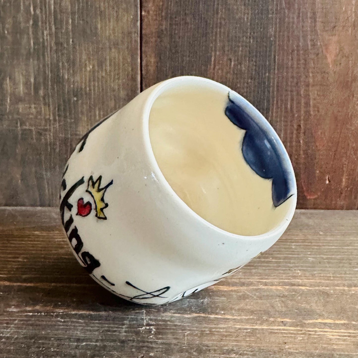 Handmade Mug Handleless Rainbow Yunomi Fantastic M2540
