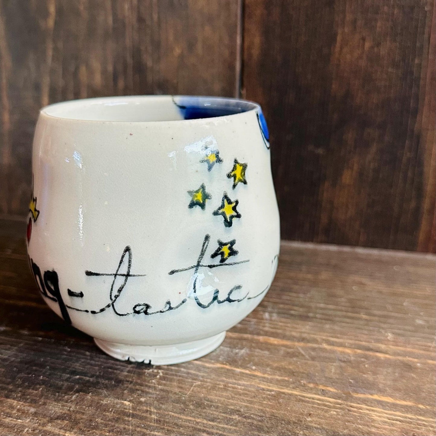 Handmade Mug Handleless Rainbow Yunomi Fantastic M2540