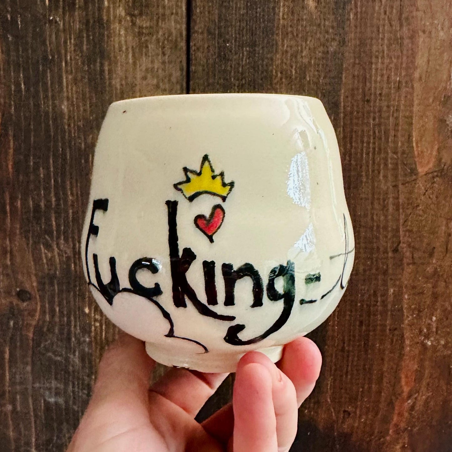 Handmade Mug Handleless Rainbow Yunomi Fantastic M2541