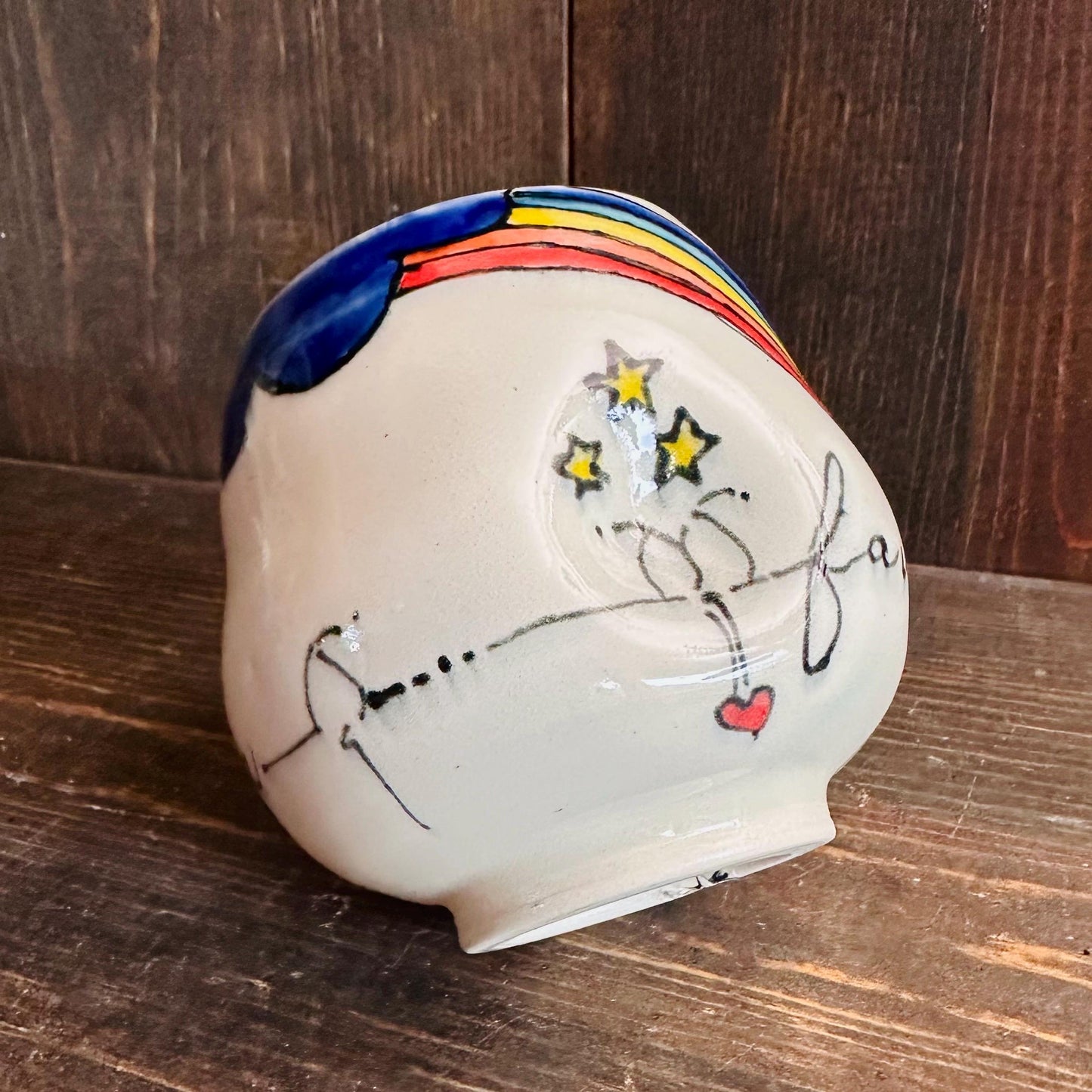 Handmade Mug Handleless Rainbow Yunomi Fantastic M2541