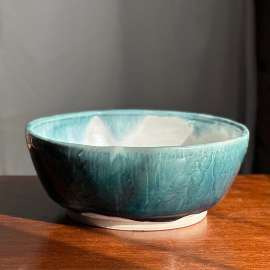 Serving Bowl Blue Eucalyptus Field Fruit Bowl A19