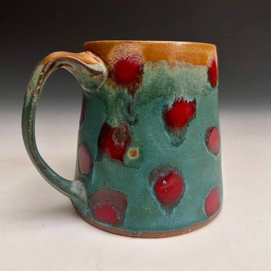 Large Pottery Mug Polka Dot Mug 26